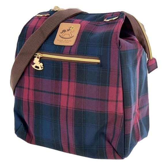Uma Hana Handbags - Waterproof Plaid Shoulder Crossbody Backpack Bag